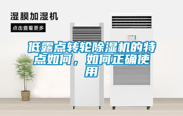 低露點轉(zhuǎn)輪除濕機的特點如何，如何正確使用