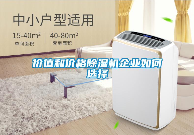 價值和價格除濕機企業(yè)如何選擇