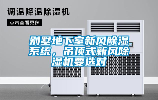 別墅地下室新風(fēng)除濕系統(tǒng)，吊頂式新風(fēng)除濕機要選對
