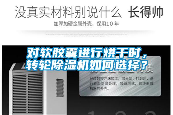 對軟膠囊進行烘干時，轉輪除濕機如何選擇？