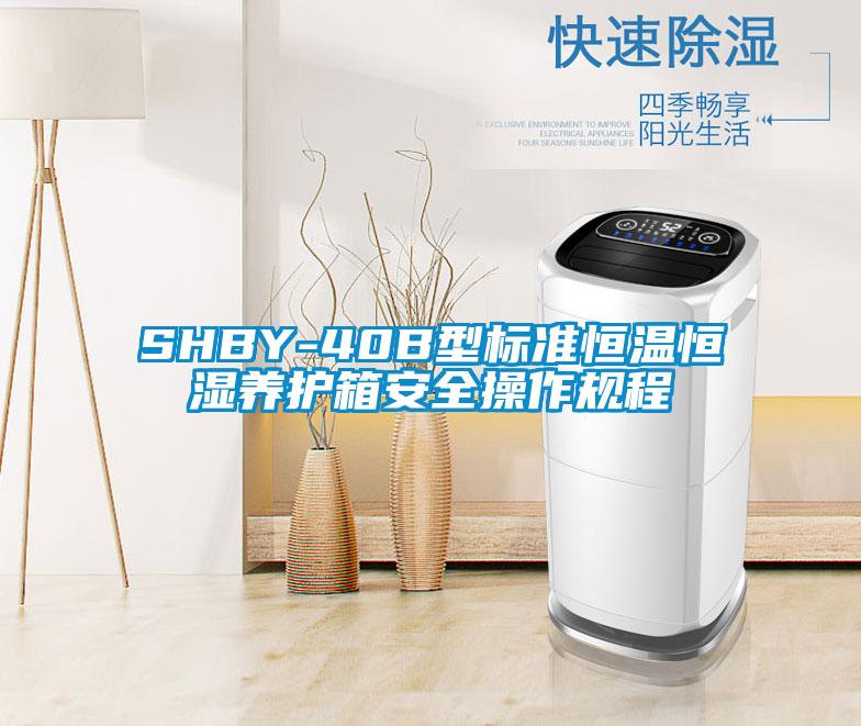 SHBY-40B型標準恒溫恒濕養(yǎng)護箱安全操作規(guī)程