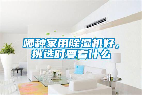 哪種家用除濕機好，挑選時要看什么