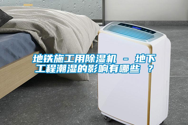 地鐵施工用除濕機 - 地下工程潮濕的影響有哪些 ？