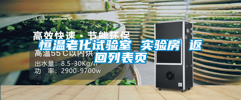 恒溫老化試驗(yàn)室 實(shí)驗(yàn)房 返回列表頁