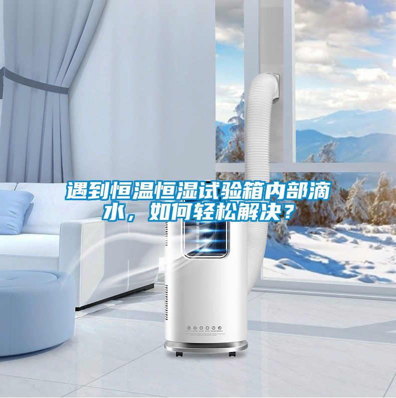 遇到恒溫恒濕試驗(yàn)箱內(nèi)部滴水，如何輕松解決？