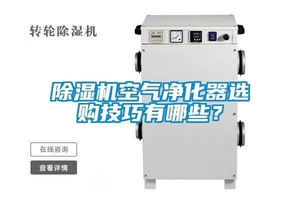 除濕機(jī)空氣凈化器選購技巧有哪些？